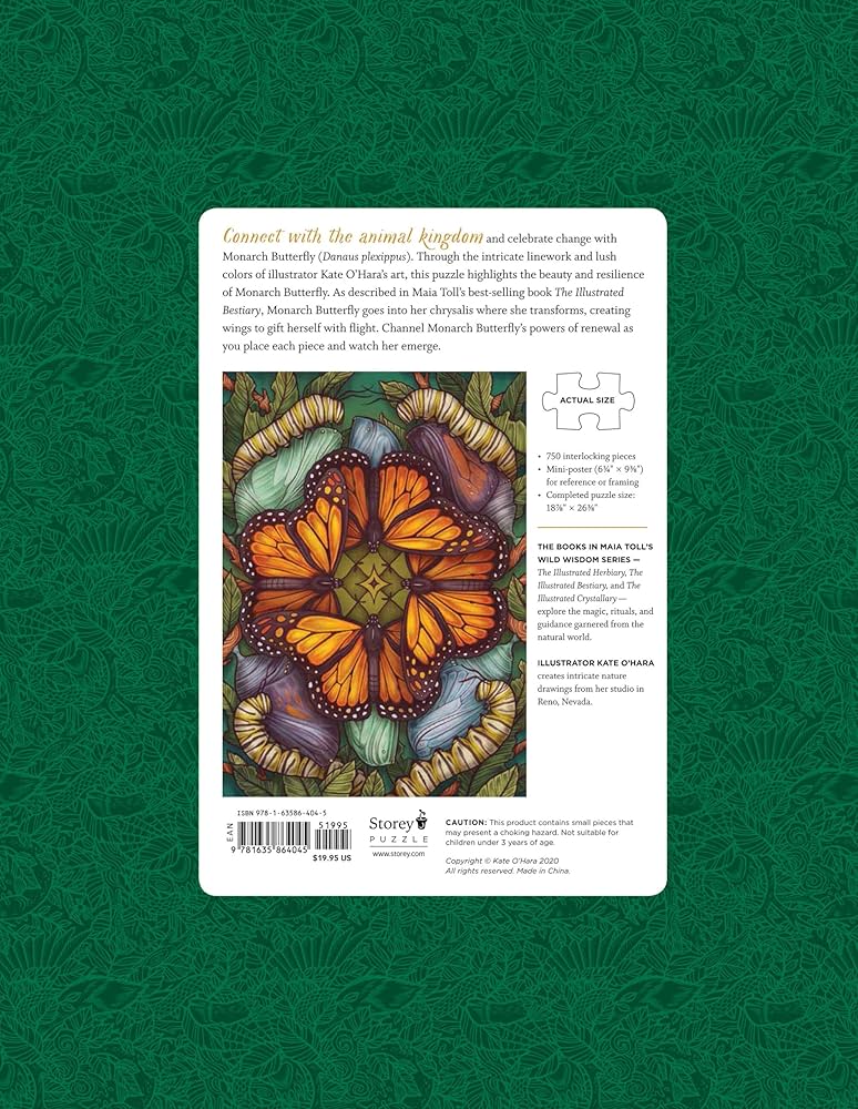 Amazon.com: Illustrated Bestiary: Monarch Butterfly (750